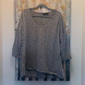 a.n.a Animal print blouse